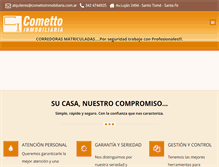 Tablet Screenshot of comettoinmobiliaria.com.ar